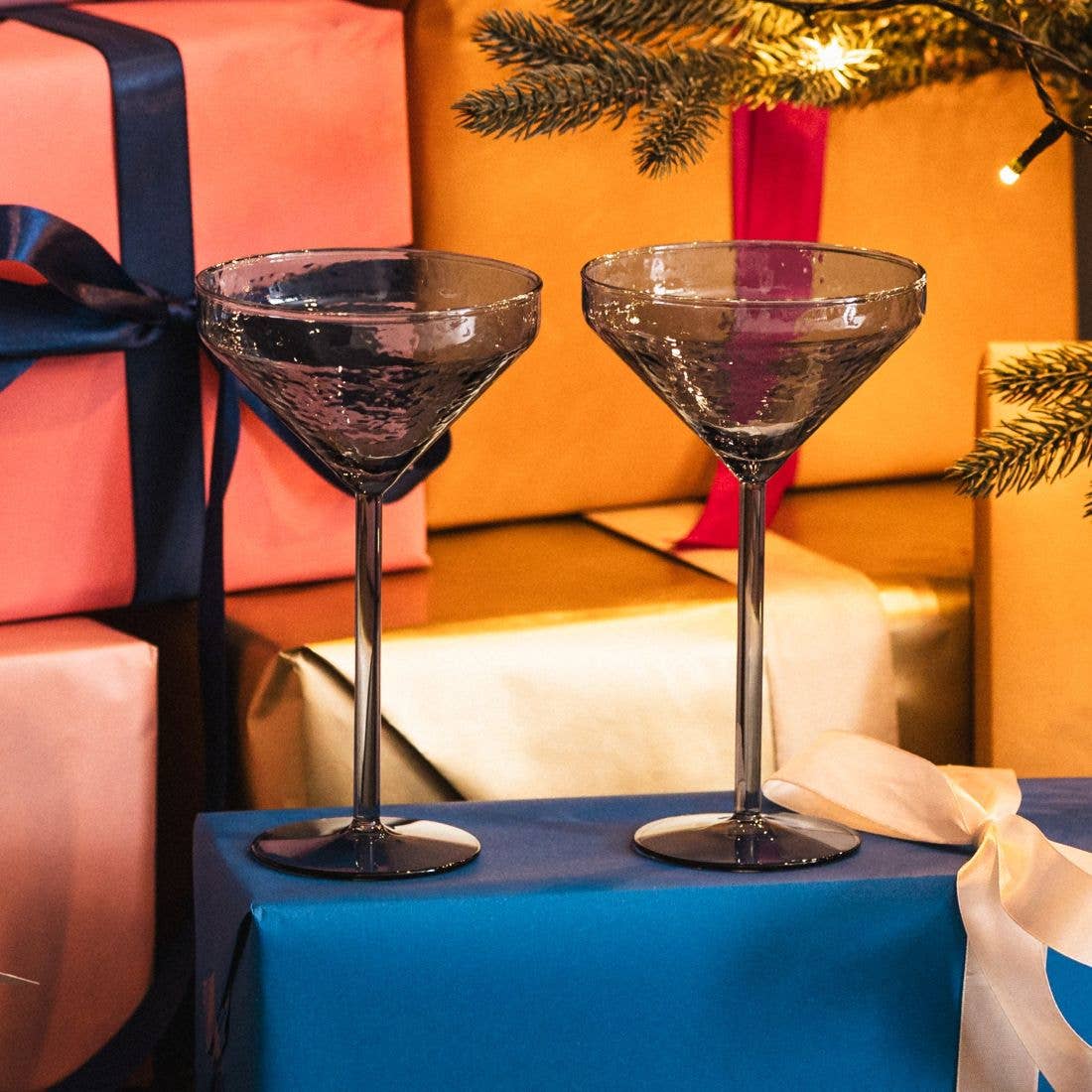 Bicchiere da Cocktail Claude | set di 2 | grigio | Bicchieri da Martini