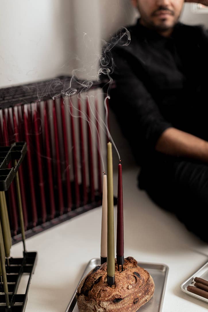 Candele affusolate in cera di soia